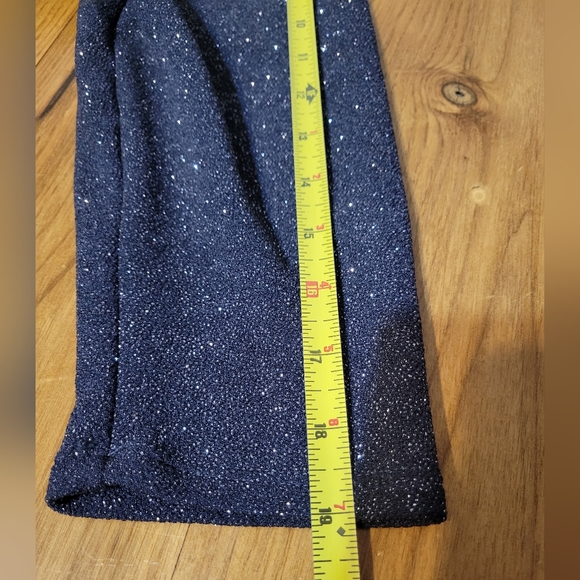 Eliza J 14W midi length sparkled charcoal 3/4 sleeve elegant dress - Picture 10 of 10